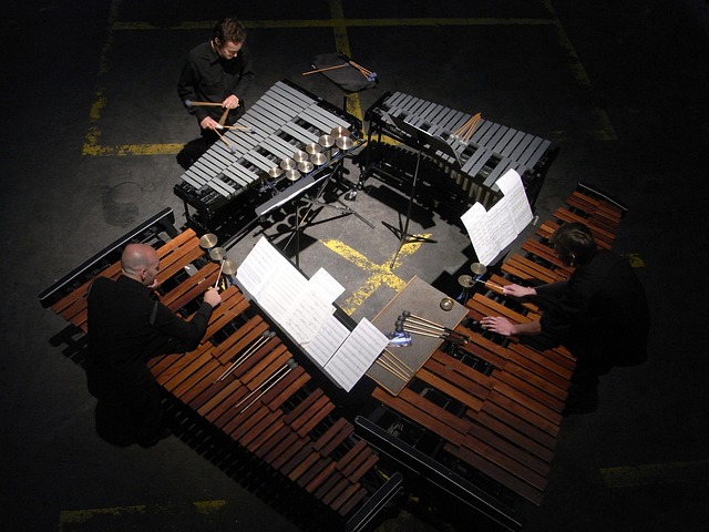 Bild von mehreren Marimba Spieler